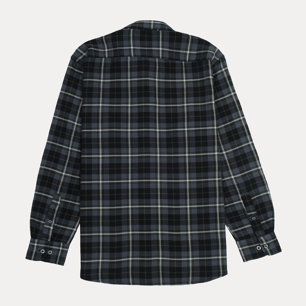 LACOSTE Midnight Slate Classic Fit Plaid Button-Up Shirt