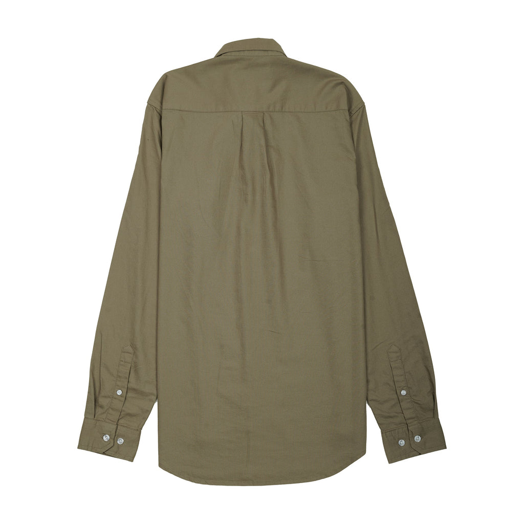 LACOSTE Enchanted Olive Classic Fit Long Sleeve Button-Up Shirt