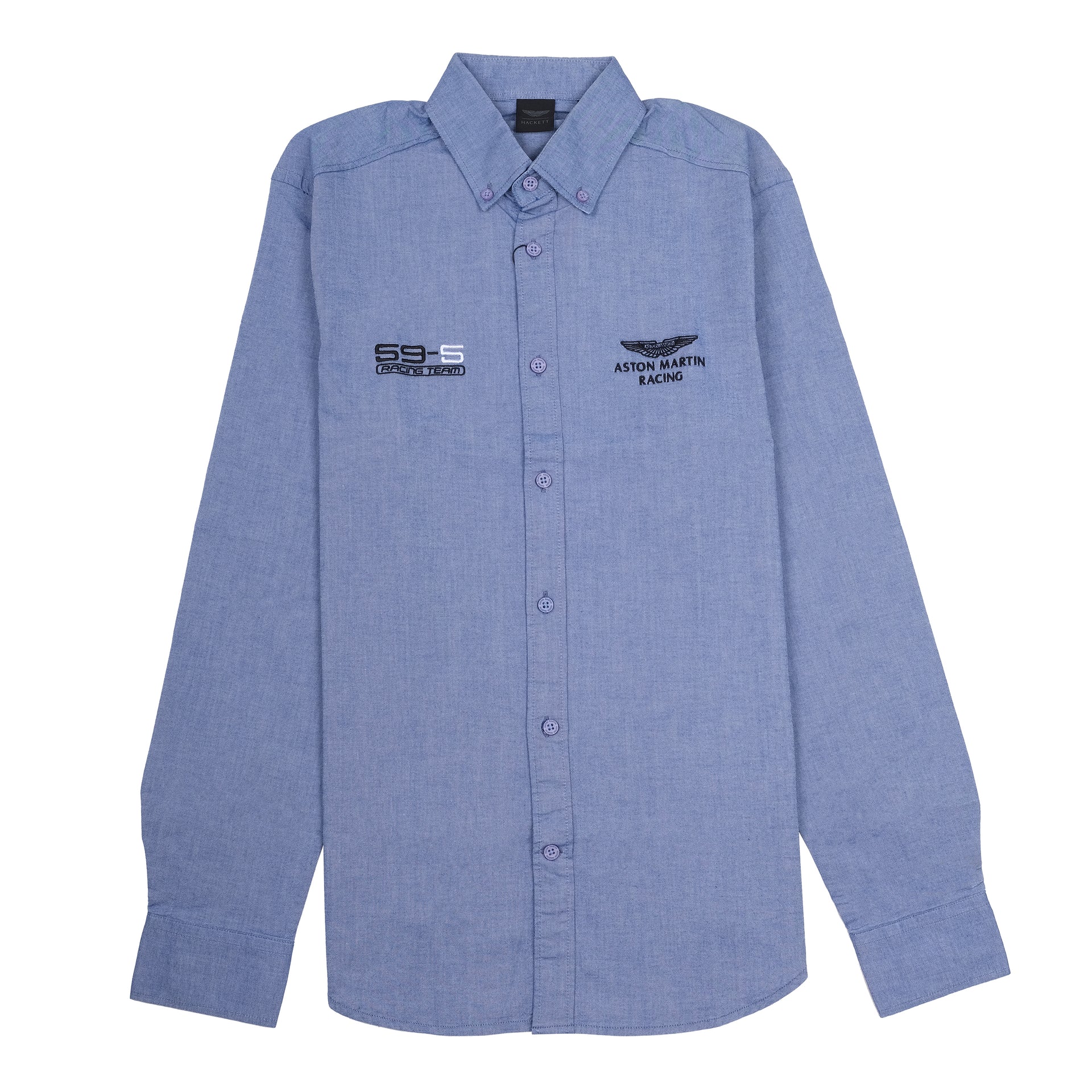 HACKETT Ozone Blue Slim Fit Long Sleeve Shirt