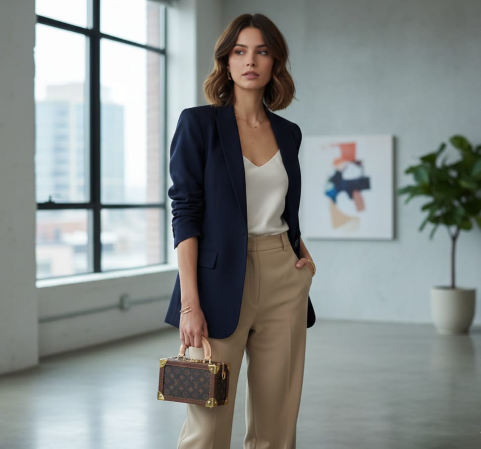 LOUIS VUITTON Rustic Maple Luxe Mini Trunk Bag