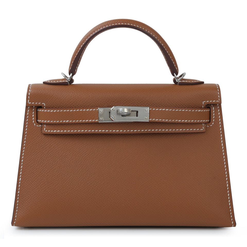 HERMÈS Birkin Ember Maple Luxe Mini Leather Handbag (IMPORTED)