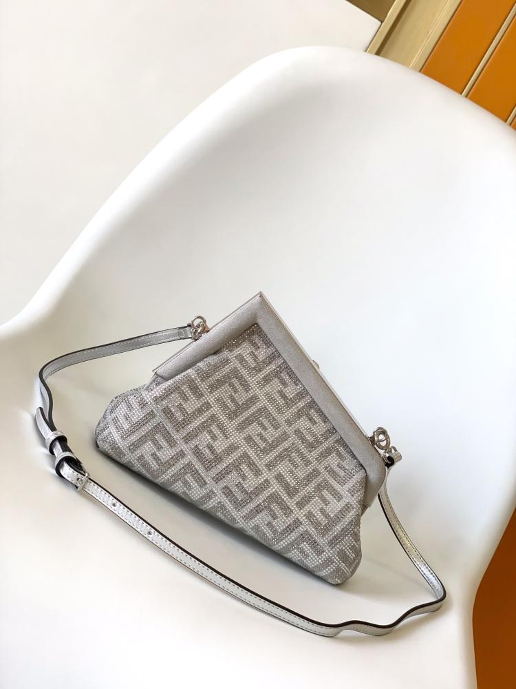 Fendi Metallic Monogram Clutch Bag (IMPORTED)