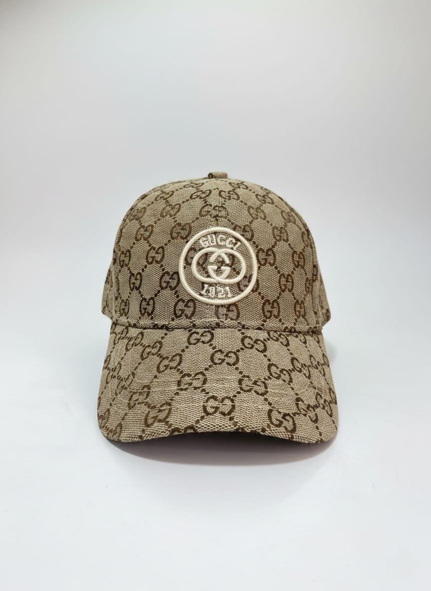 GUCCI Sandstone Luxe Monogrammed Baseball Cap