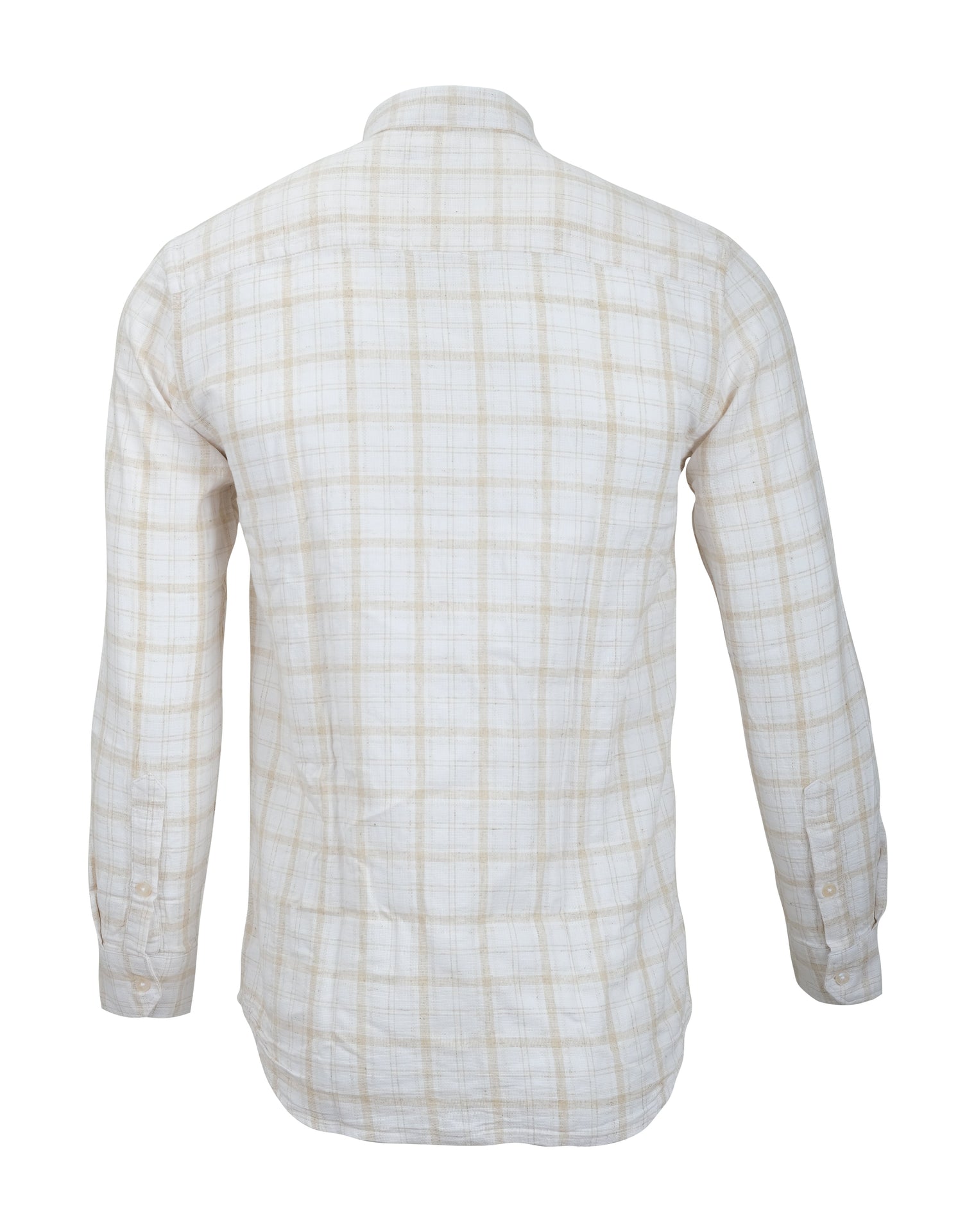 BANANA REPUBLIC Whispering Dune Classic Fit Long Sleeve Plaid Shirt