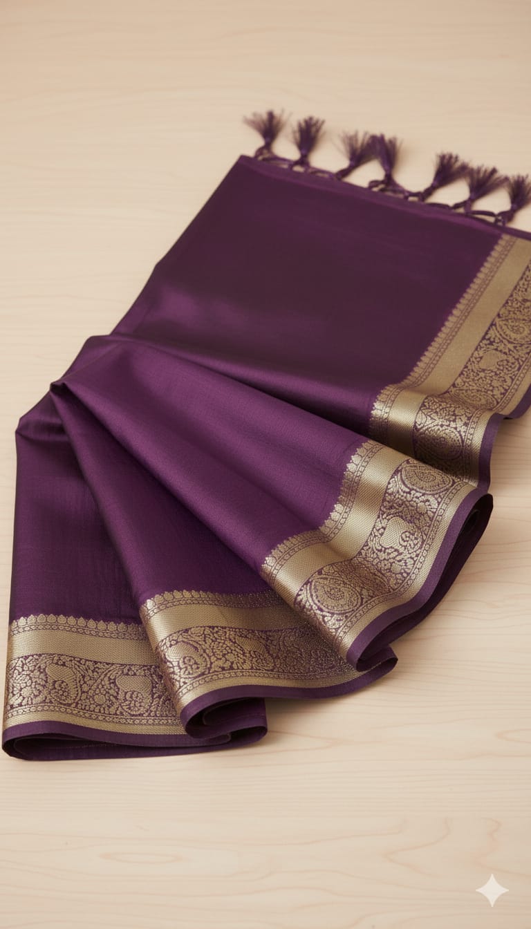 Elegant Weaves Handcrafted Paisley Orange Dupatta