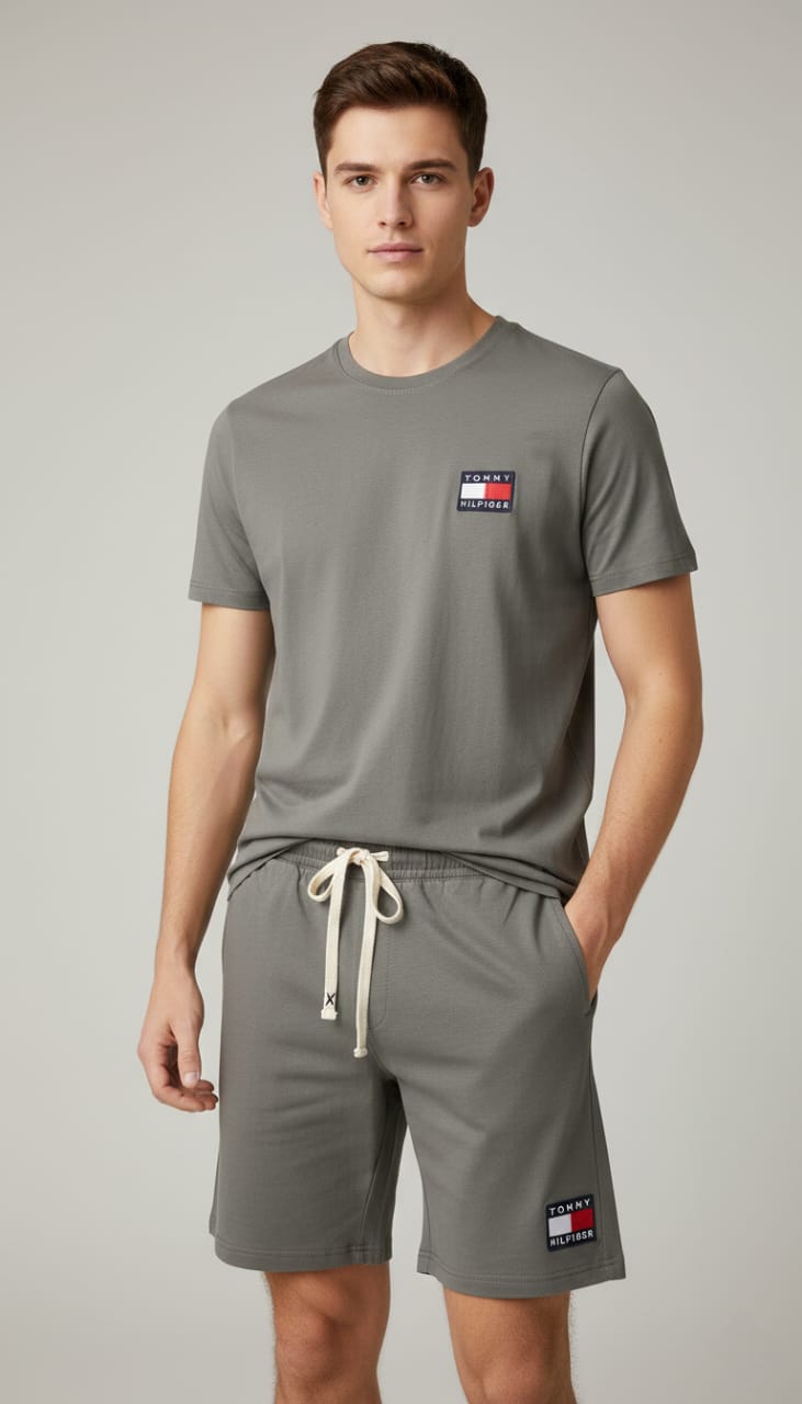 TOMMY HILFIGER Whispering Fern Easy Fit Short Sleeve Lounge Set