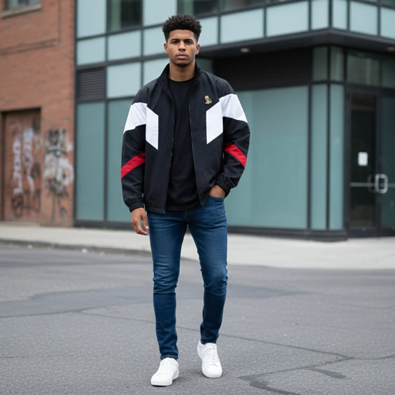 OVO October's Very Own Retro Colorblock Windbreaker Jacket