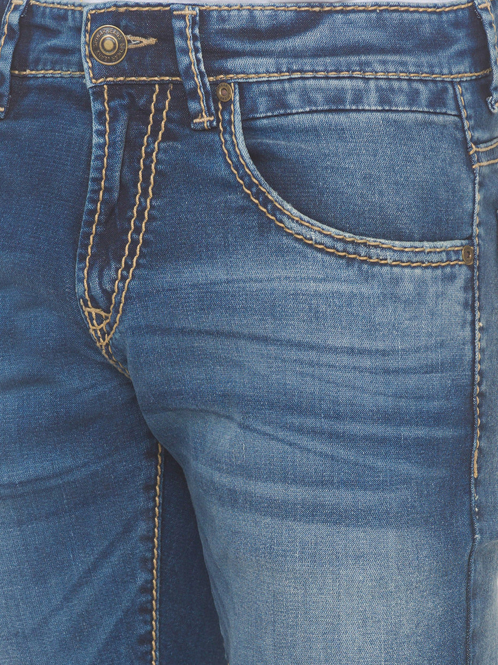 SPYKAR Classic Slim Fit Distressed Jeans