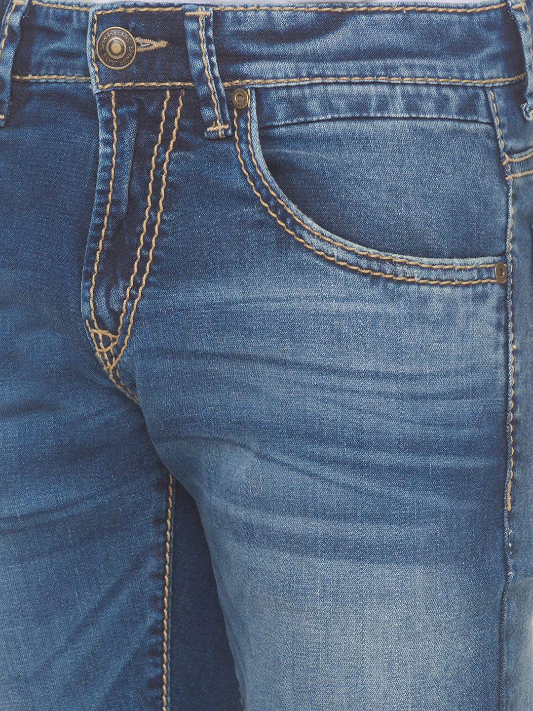 SPYKAR Classic Slim Fit Distressed Jeans