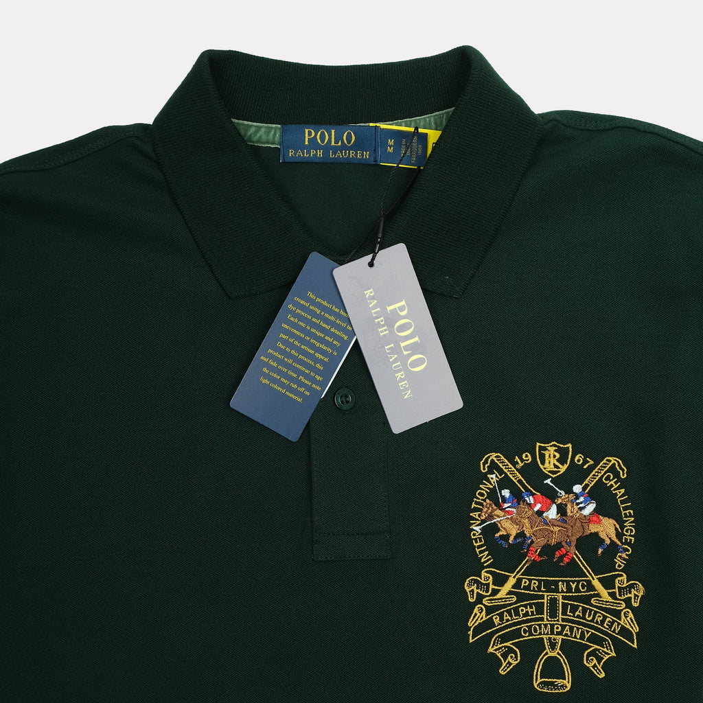 POLO RALPH LAUREN Opulent Pine Classic Fit Short Sleeve Piqué Polo Shirt