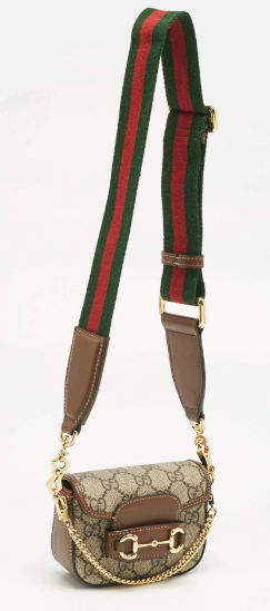 Gucci GG Canvas Mini Crossbody Bag with Web Strap
