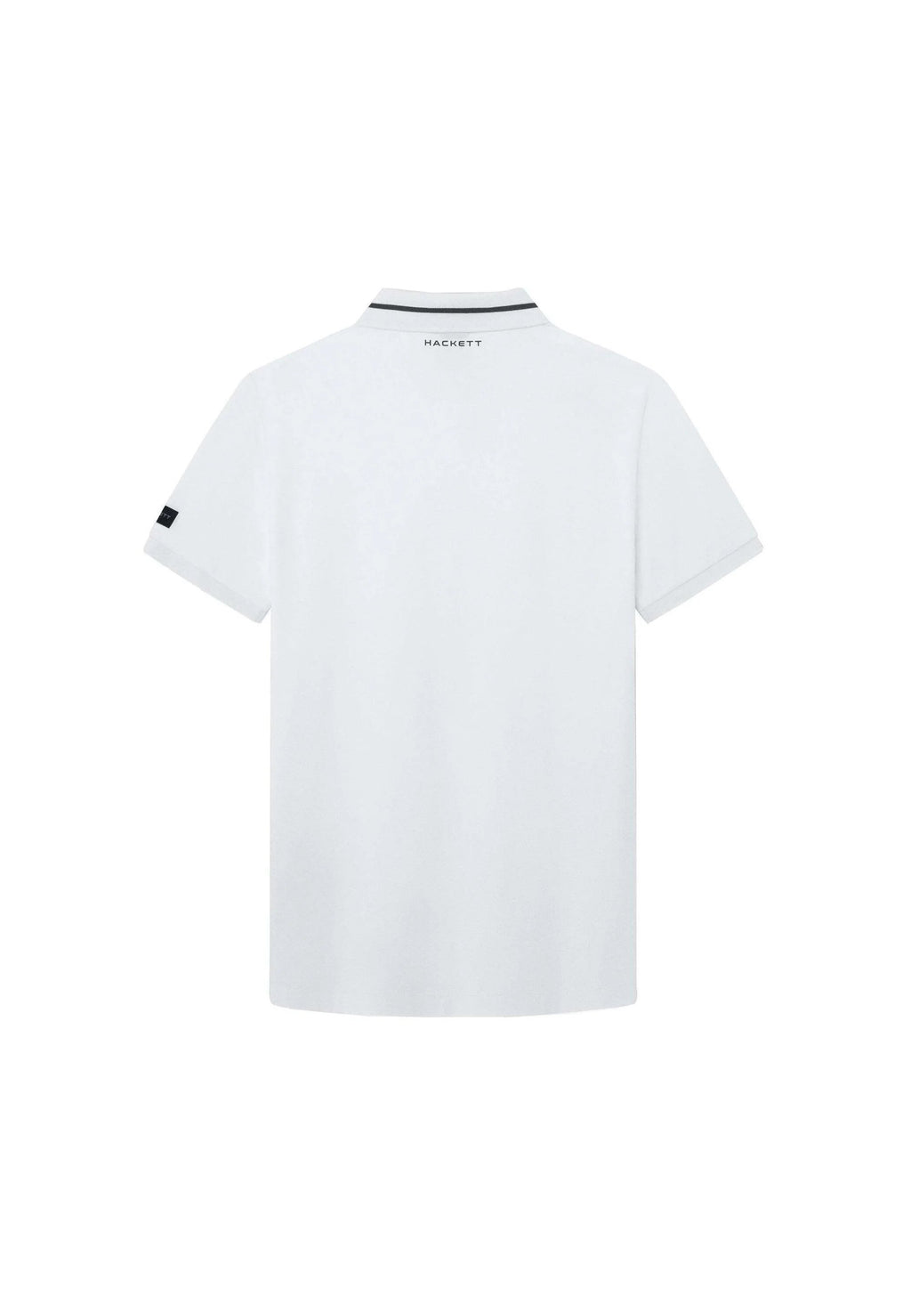 HACKETT Ethereal Snow Luxe Fit Short Sleeve Piqué Polo Shirt