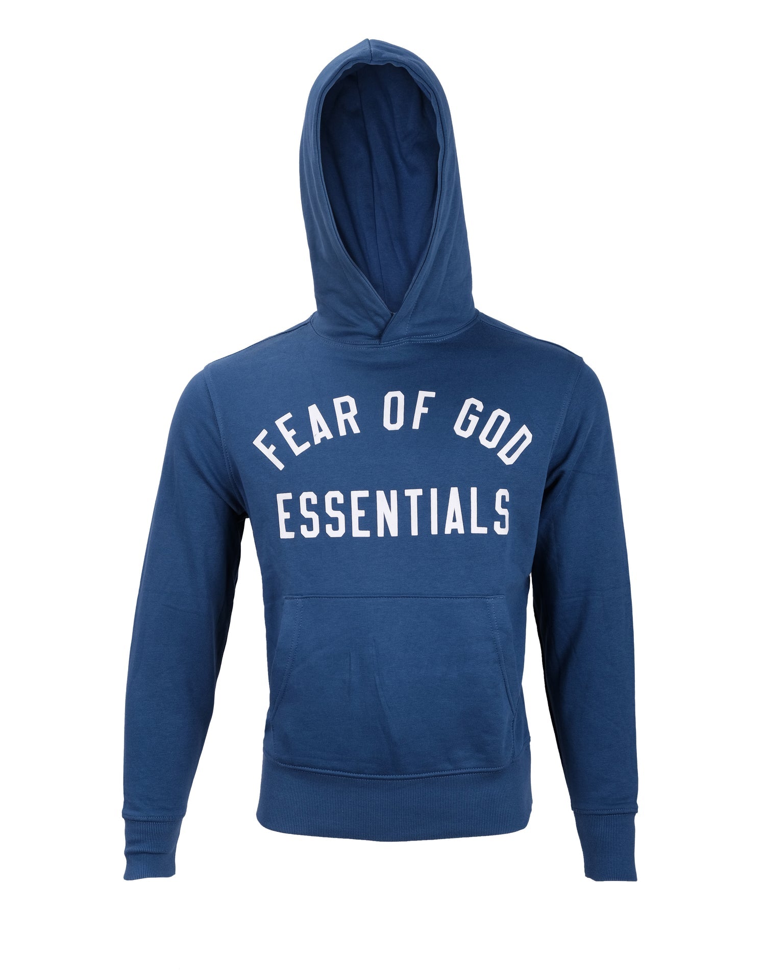FEAR OF GOD Essentials Deep Ocean Classic Fit Logo Pullover Hoodie
