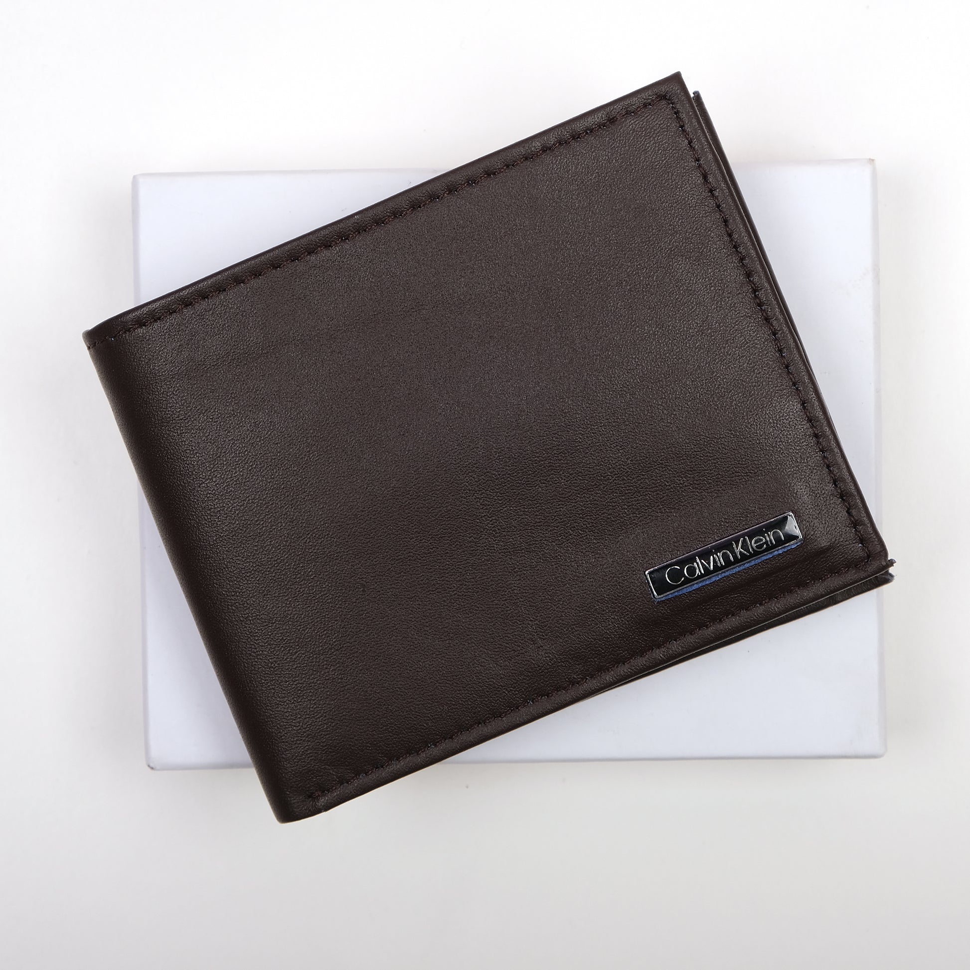 Calvin Klein Luxurious Cocoa Leather Wallet