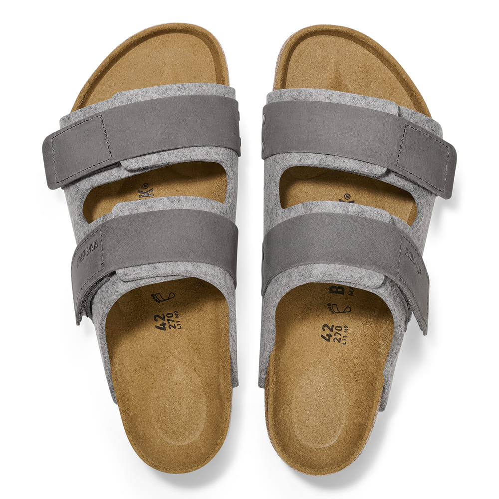 Birkenstock Arizona Felt Sandals in Grey