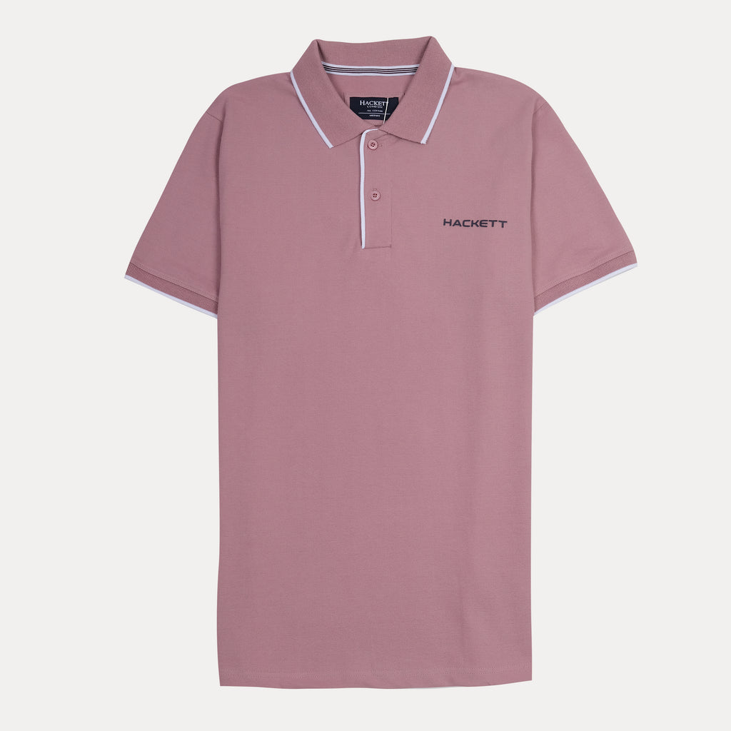HACKETT Elegant Blush Cotton Polo Shirt