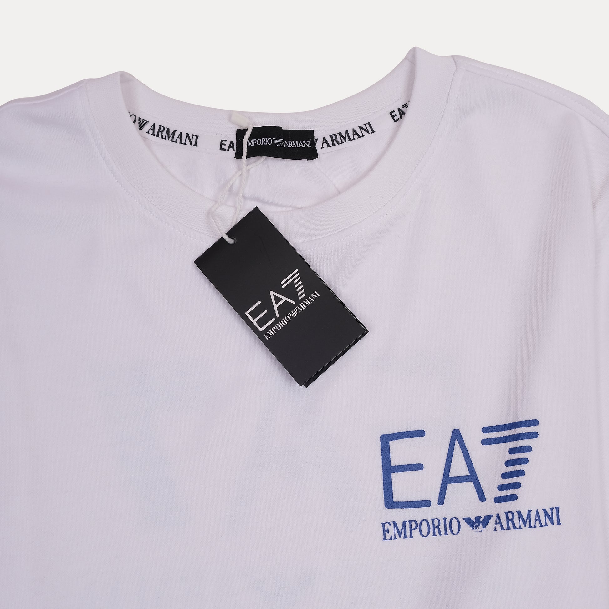 EA7 EMPORIO ARMANI Celestial Ivory Relaxed Fit Short Sleeve T-Shirt