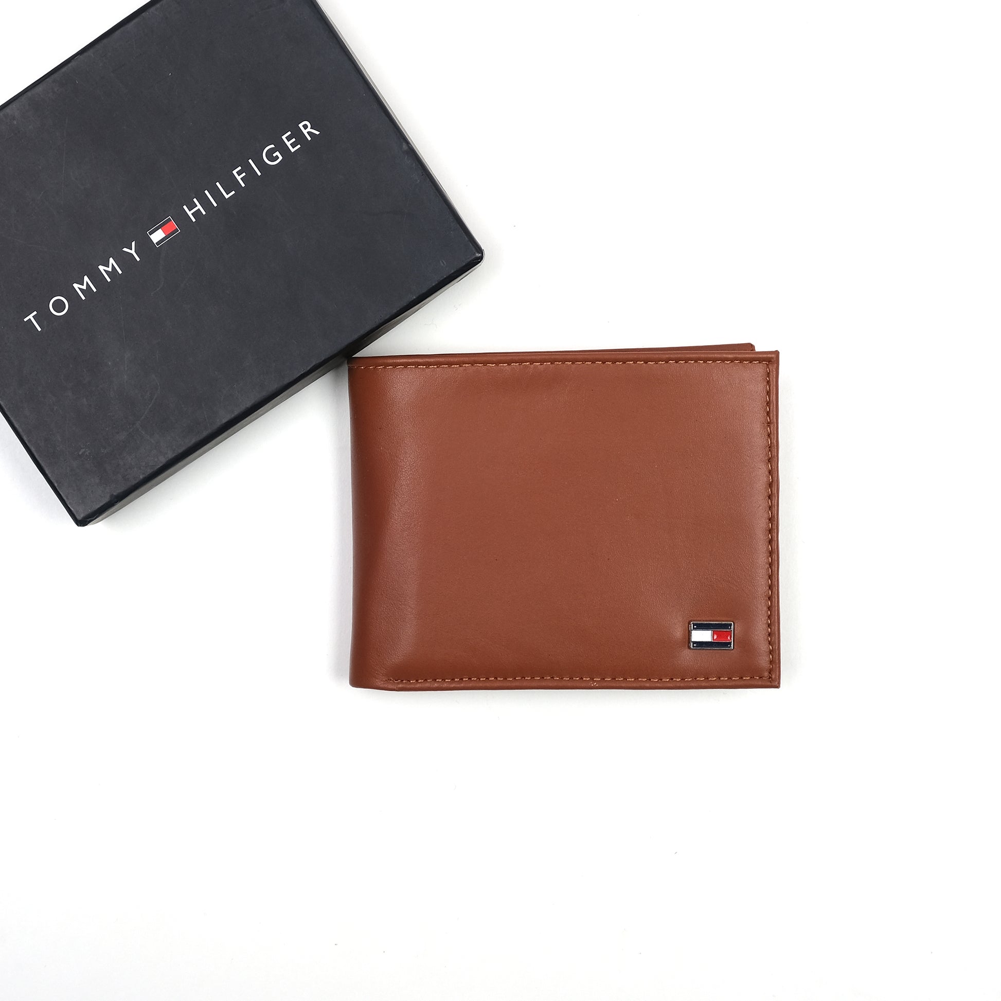 Tommy Hilfiger Classic Cognac Leather Wallet