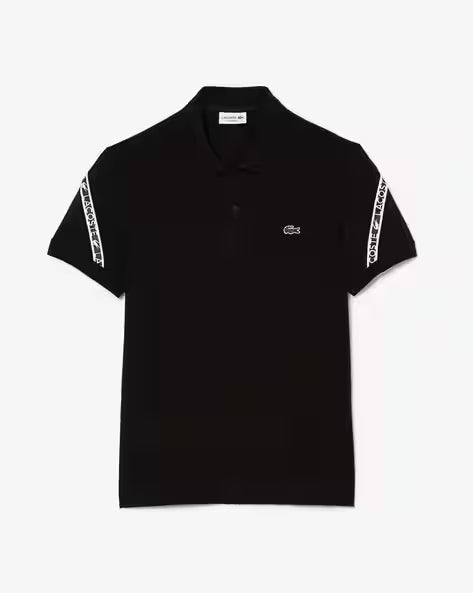 LACOSTE Obsidian Twilight Tailored Fit Short Sleeve Piqué Polo Shirt