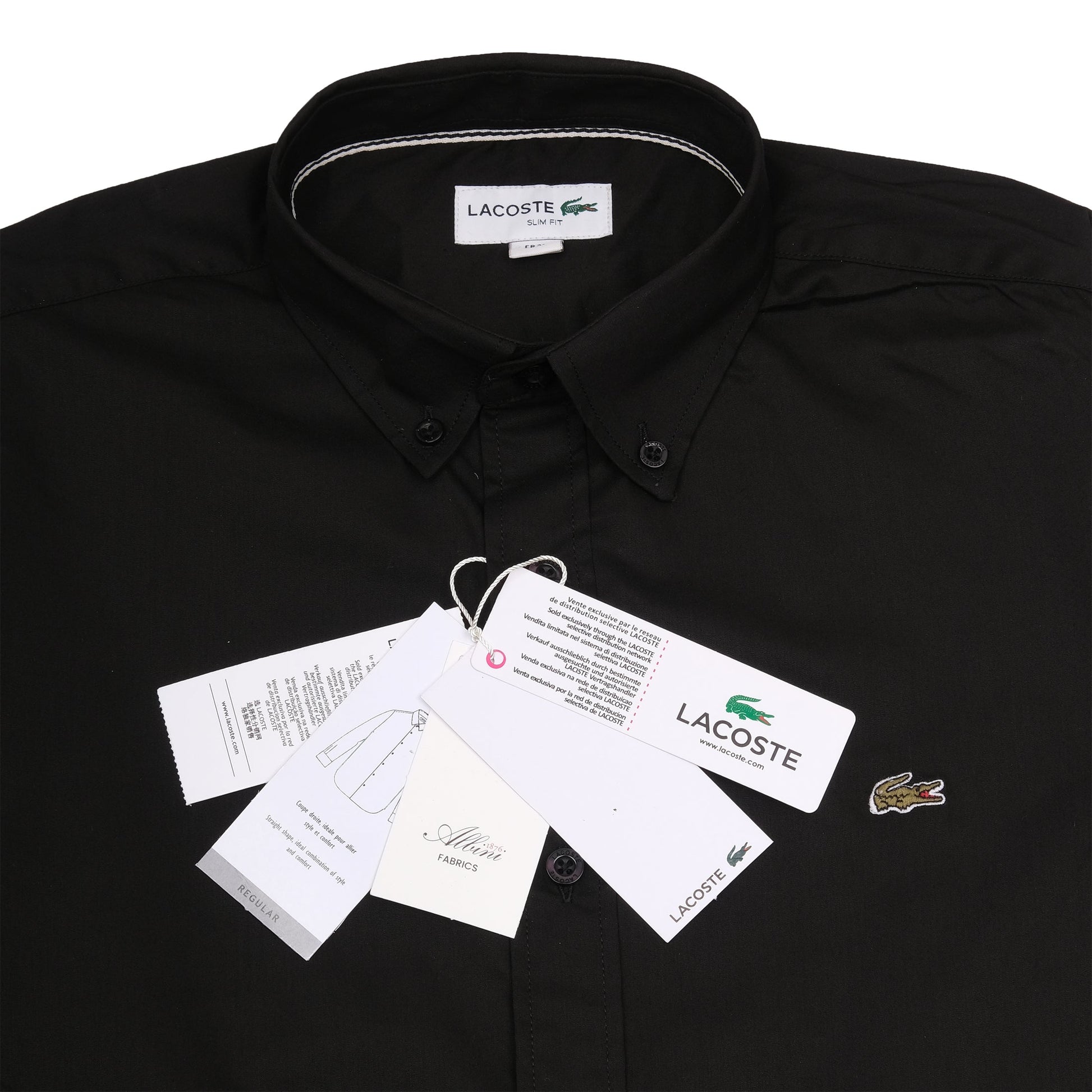 Lacoste Elegant Noir Slim Fit Shirt