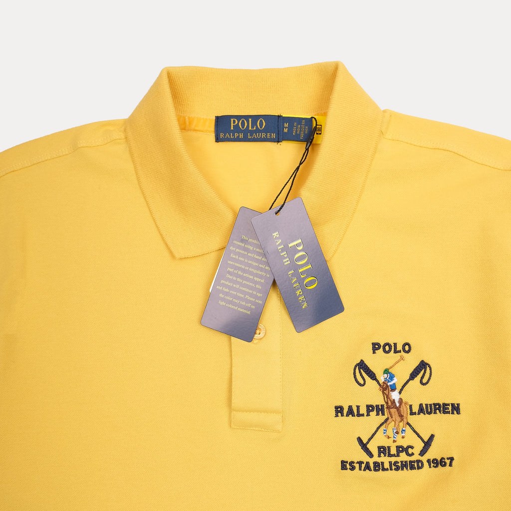POLO RALPH LAUREN Opulent Marigold Classic Fit Short Sleeve Piqué Polo Shirt