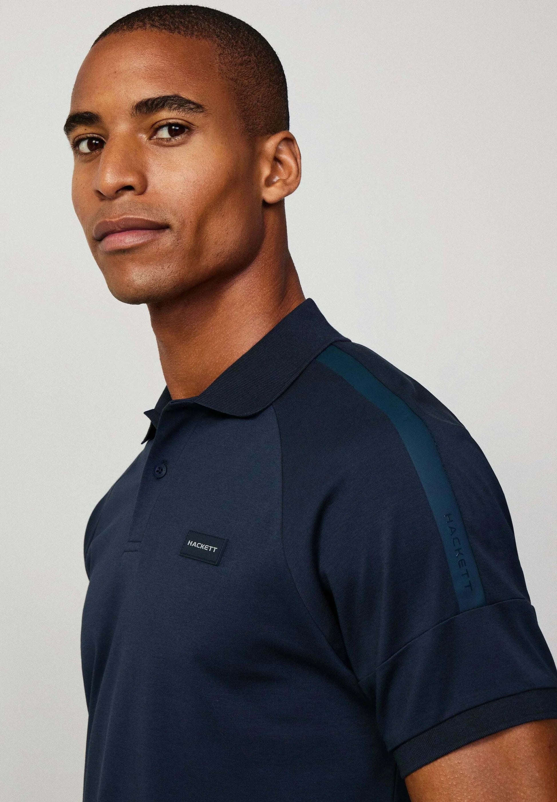 HACKETT Mystic Ocean Tailored Fit Short Sleeve Piqué Polo Shirt