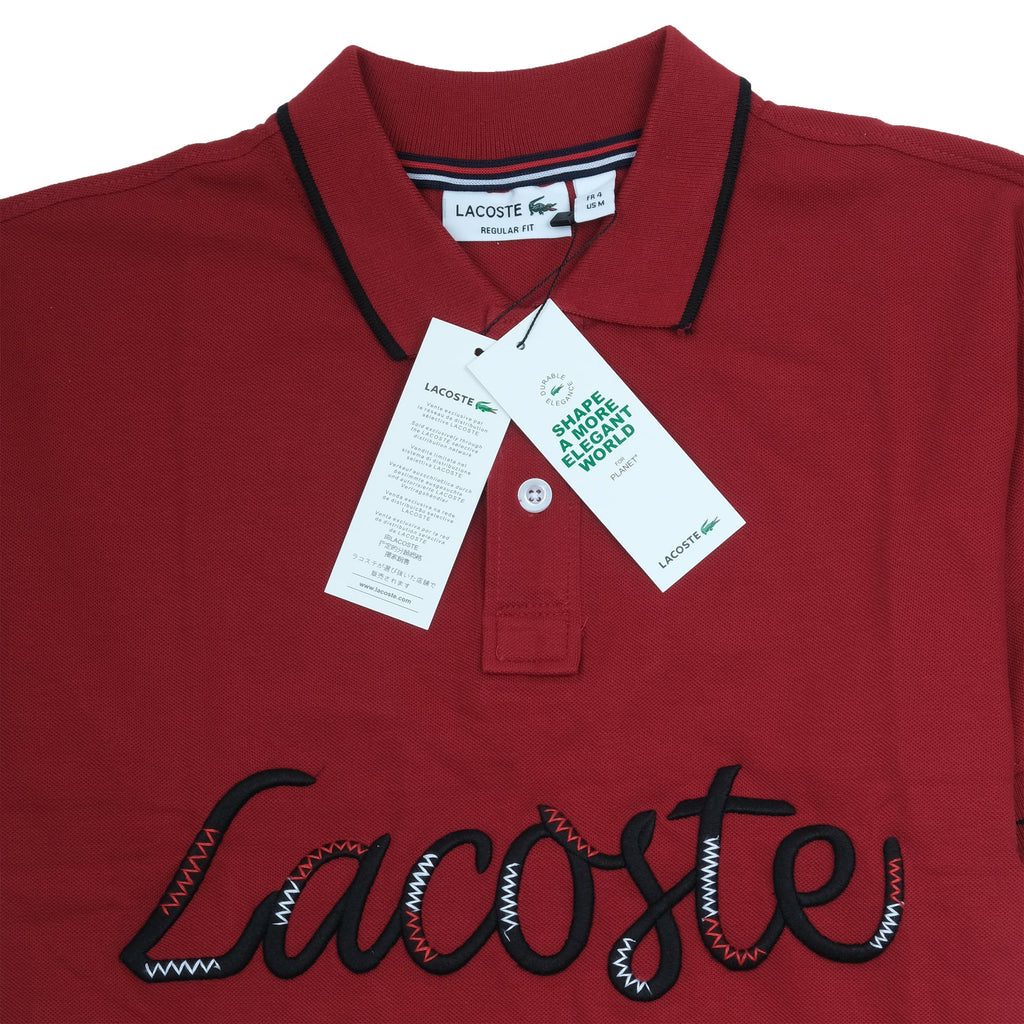 LACOSTE Crimson Velvet Classic Fit Polo Shirt