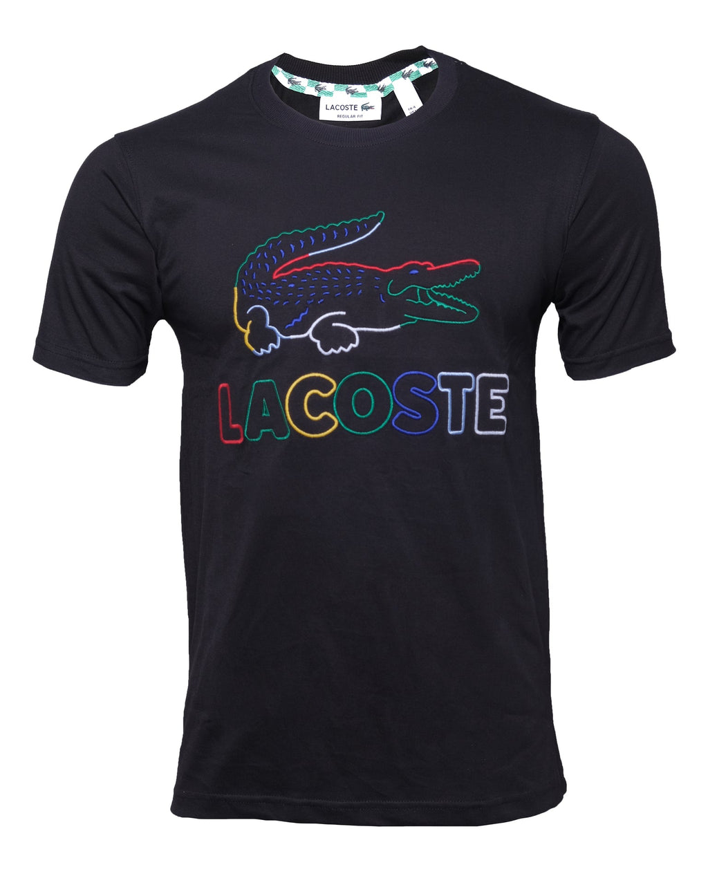 LACOSTE Midnight Noir Regular Fit Short Sleeve Logo Tee