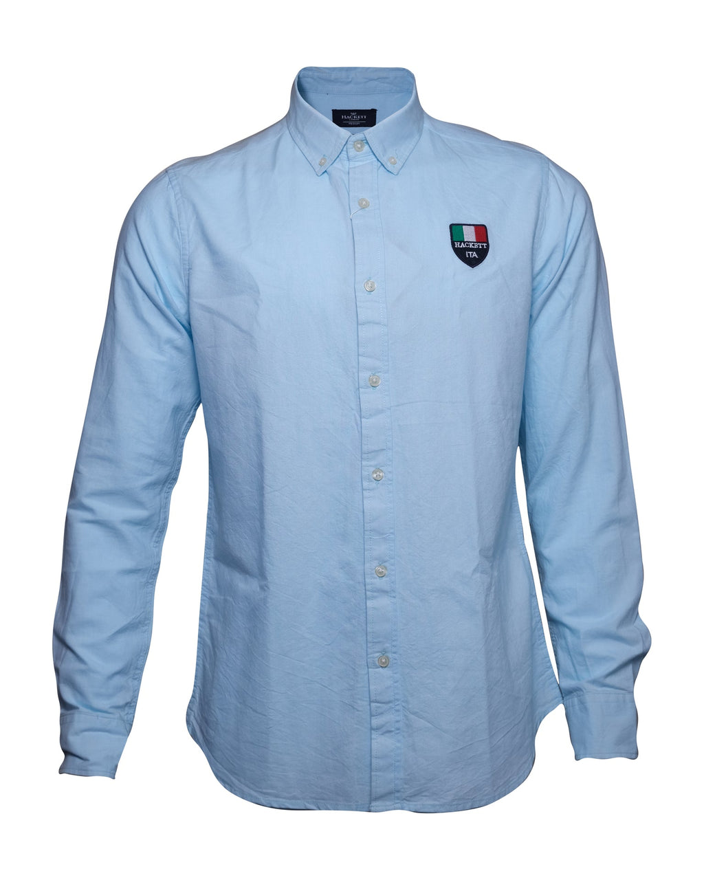 HACKETT ITA Serene Sky Slim Fit Oxford Button-Down Shirt