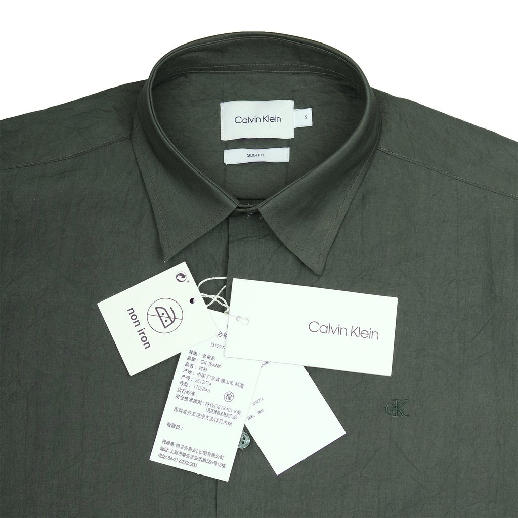 CALVIN KLEIN Forest Whisper Slim Fit Long Sleeve Shirt