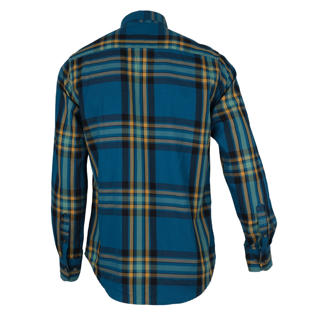 TOMMY HILFIGER Teal Tide Regular Fit Long Sleeve Plaid Shirt