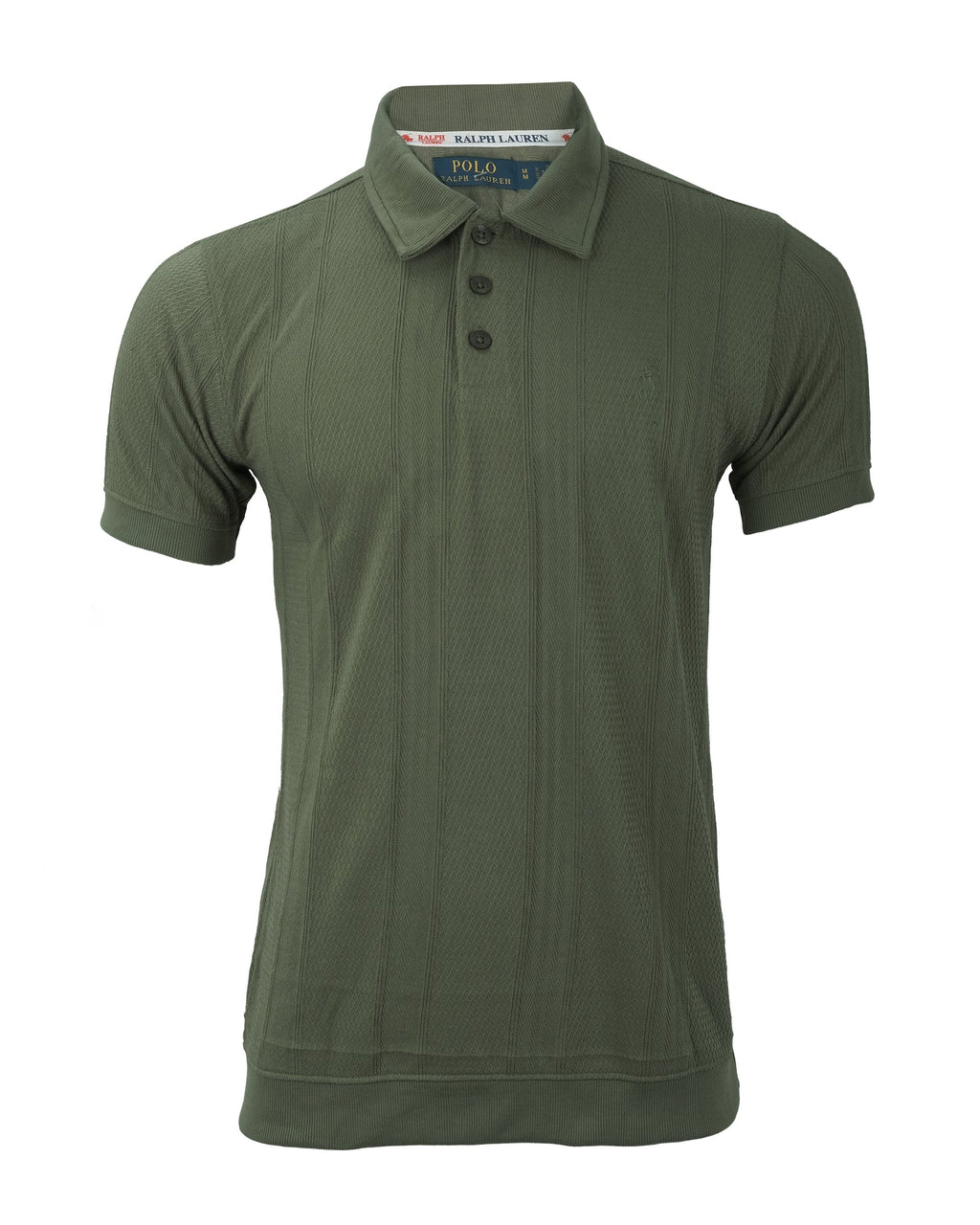 RALPH LAUREN Verdant Grove Classic Fit Textured Cotton Short Sleeve Shirt