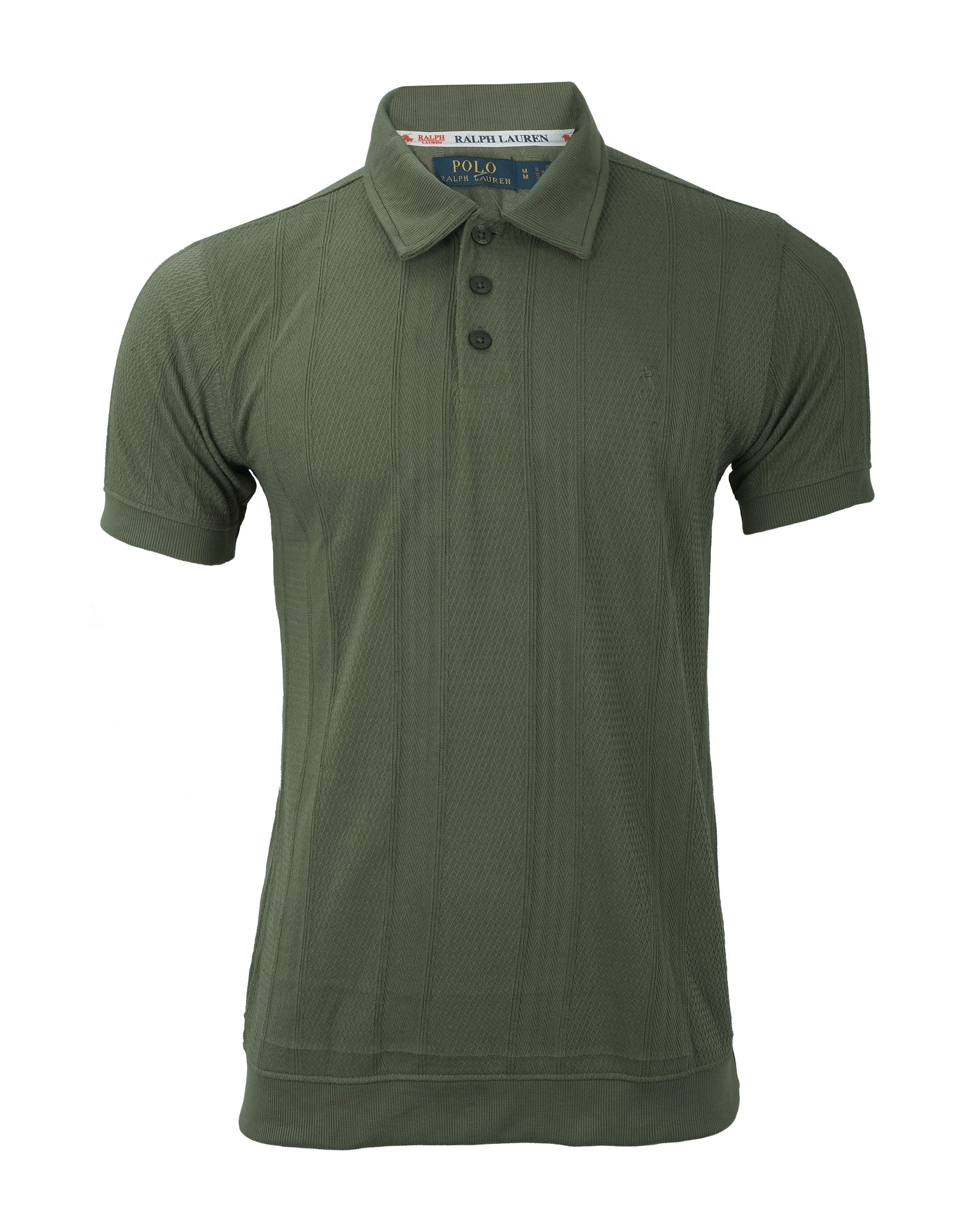 RALPH LAUREN Verdant Grove Classic Fit Textured Cotton Short Sleeve Shirt