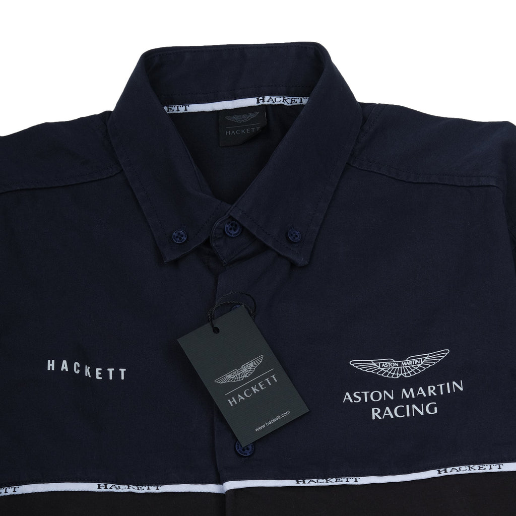 HACKETT Midnight Navy Classic Fit Long Sleeve Shirt