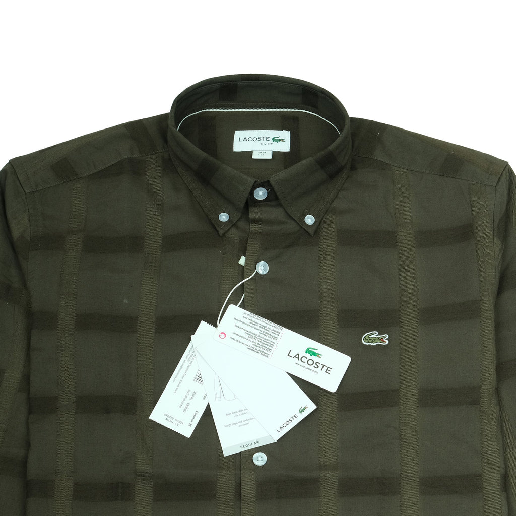 LACOSTE Forest Canopy Slim Fit Long Sleeve Shirt