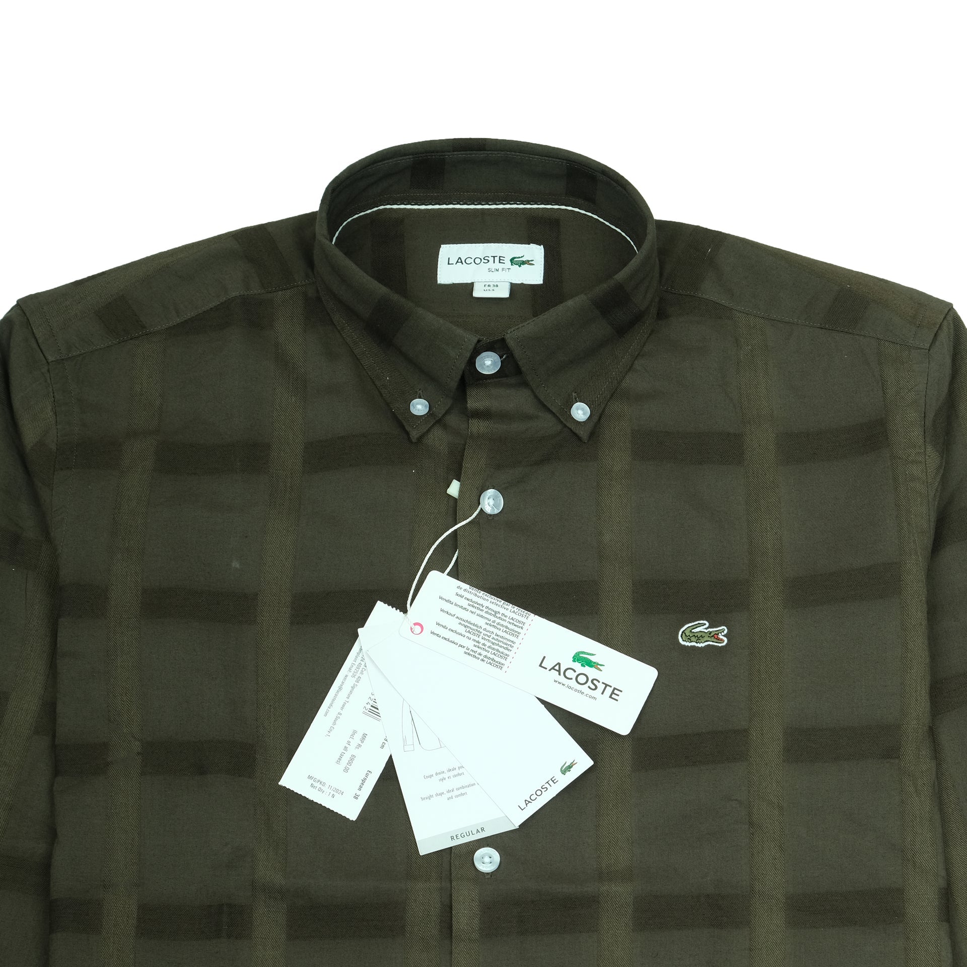 LACOSTE Forest Canopy Slim Fit Long Sleeve Shirt