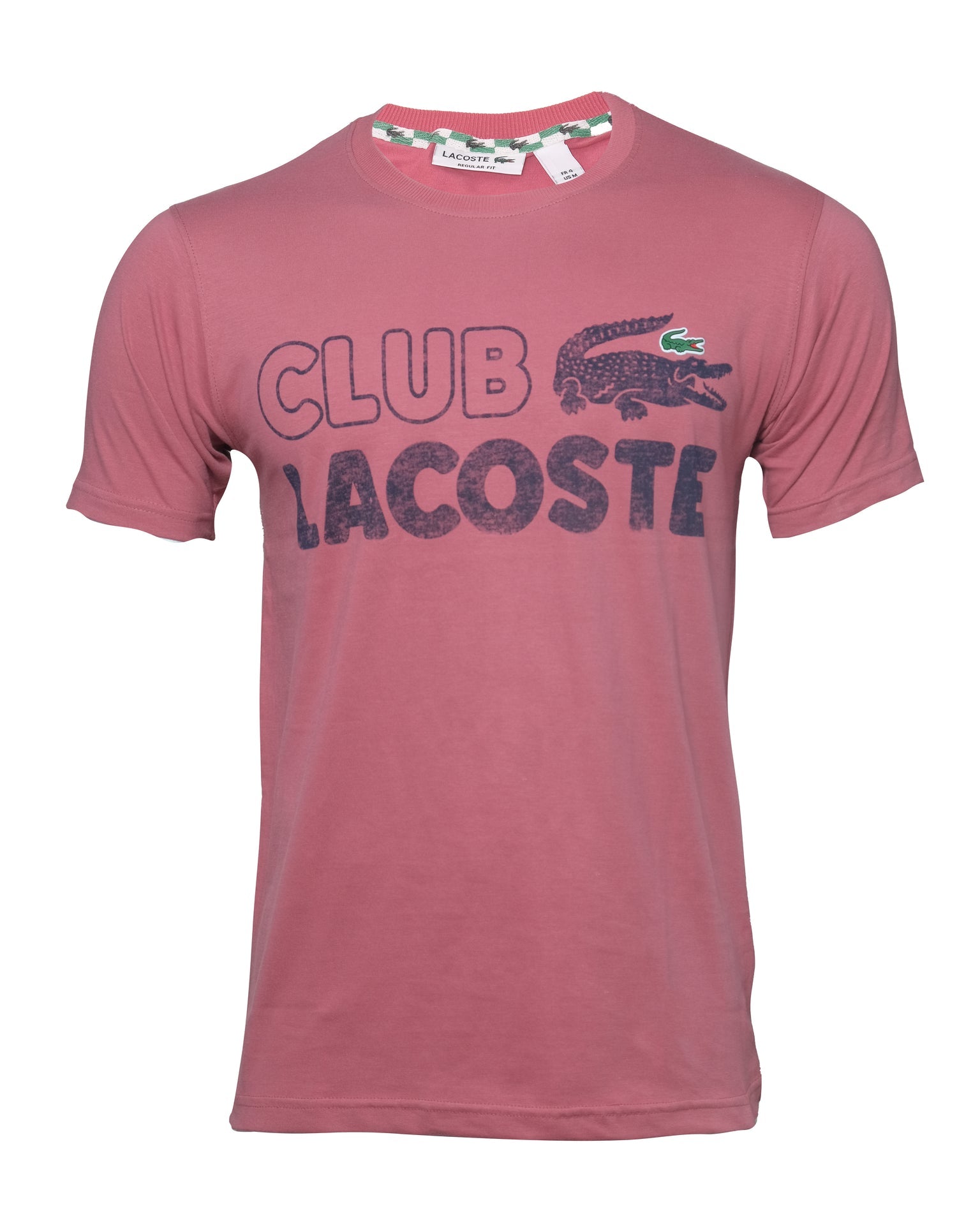 LACOSTE Blushing Petal Classic Fit Graphic Crew Neck Tee