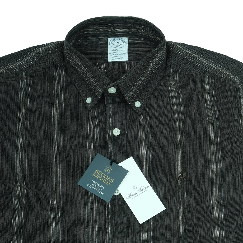 BROOKS BROTHERS Onyx Stripe Classic Fit Long Sleeve Button-Down Shirt