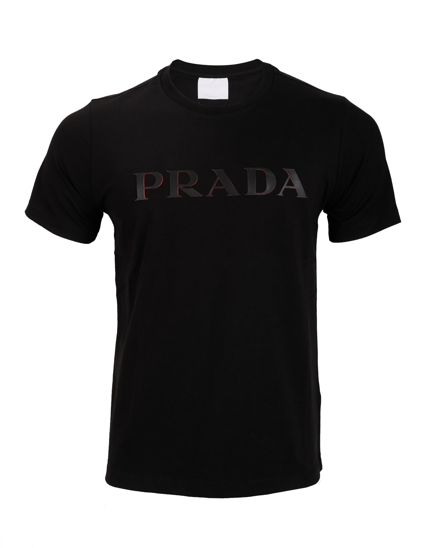 PRADA Midnight Obsidian Classic Fit Short Sleeve Cotton Tee