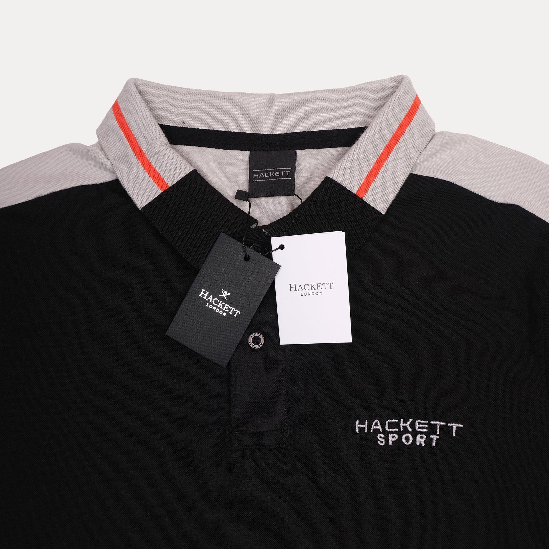 HACKETT Celestial Jet Luxe Fit Colorblock Polo Shirt