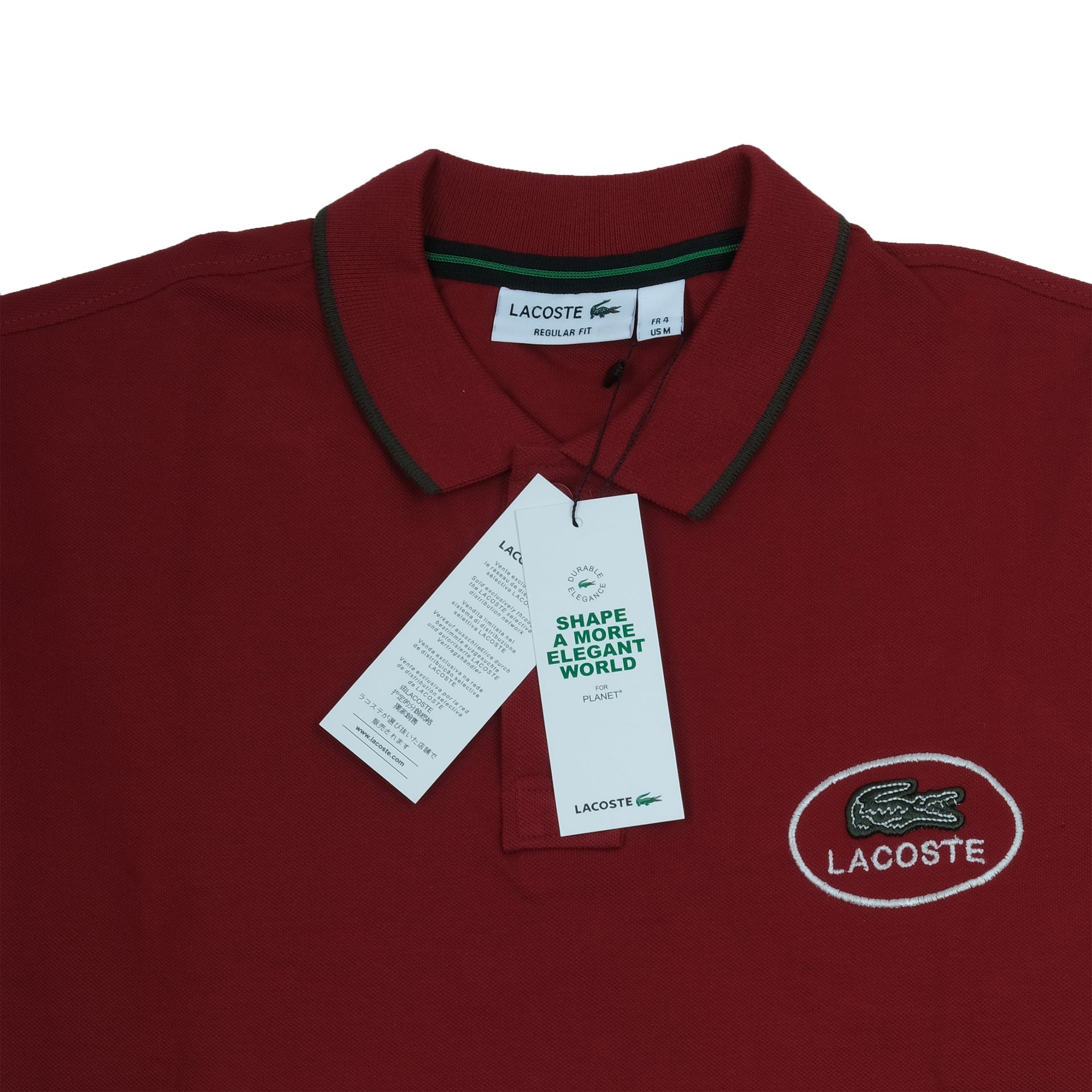 LACOSTE Crimson Velvet Classic Fit Polo Shirt