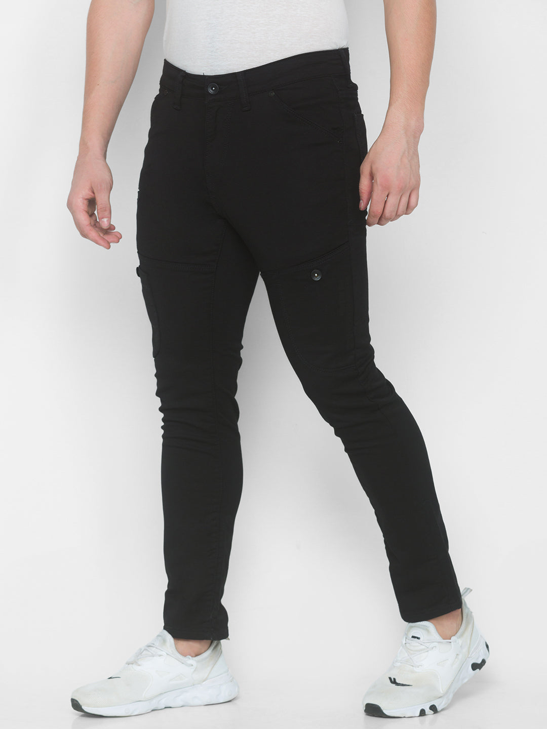 SPYKAR Men's Slim Fit Cargo Pants