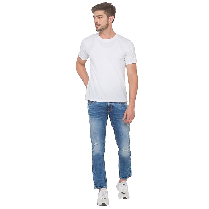 SPYKAR Classic Slim Fit Distressed Jeans