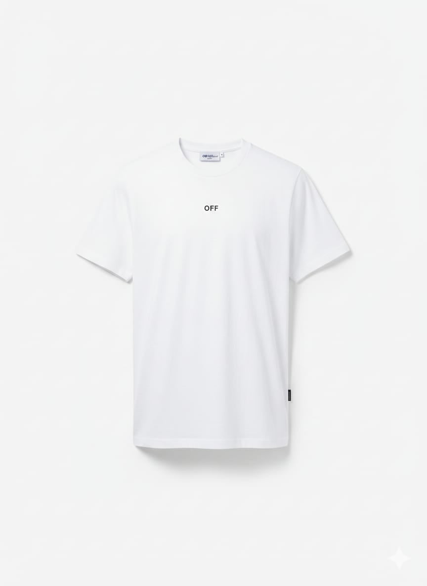 OFF-WHITE™ Ethereal Pearl Relaxed Fit Short Sleeve T-Shirt