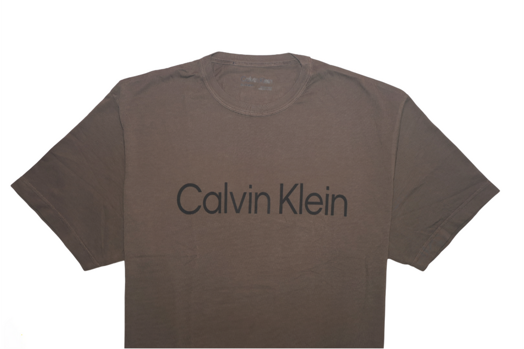 CALVIN KLEIN Emberwood Charcoal Essential Fit Short Sleeve Tee