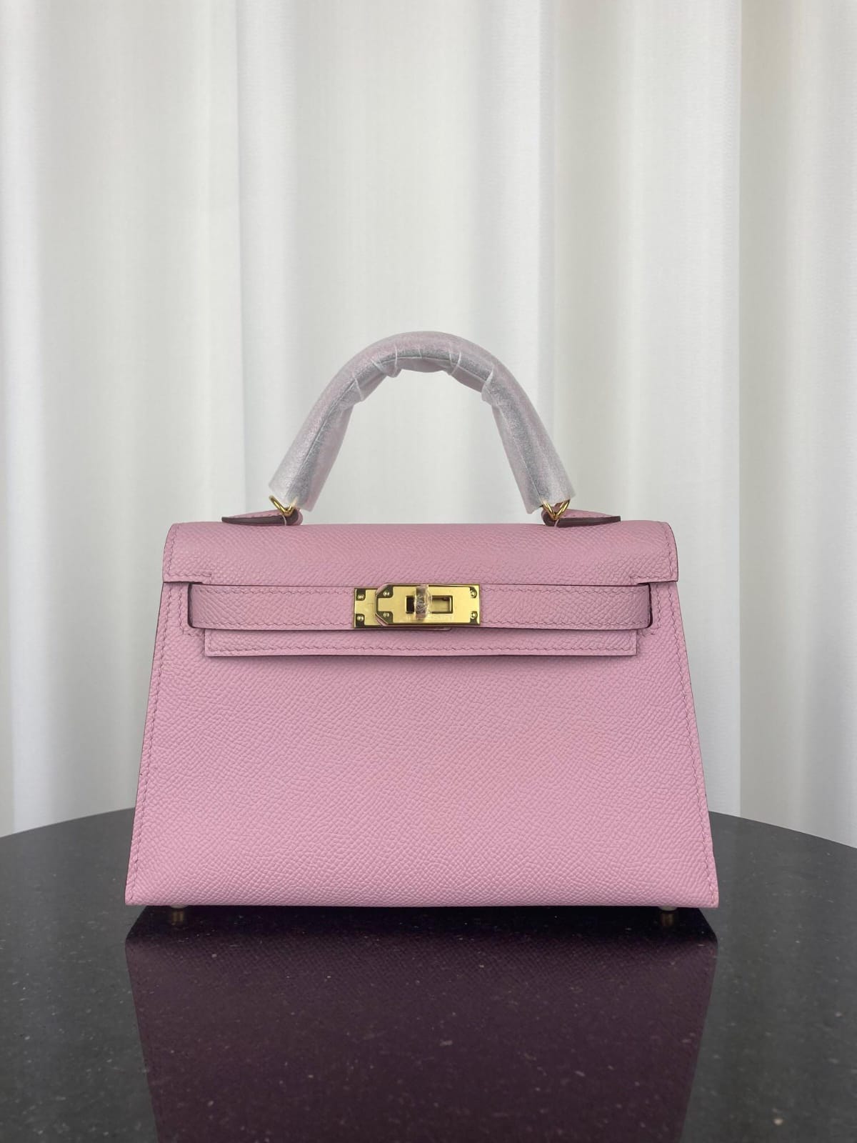 HERMÈS Birkin COUTURE Blush Petal Structured Leather Handbag (IMPORTED)