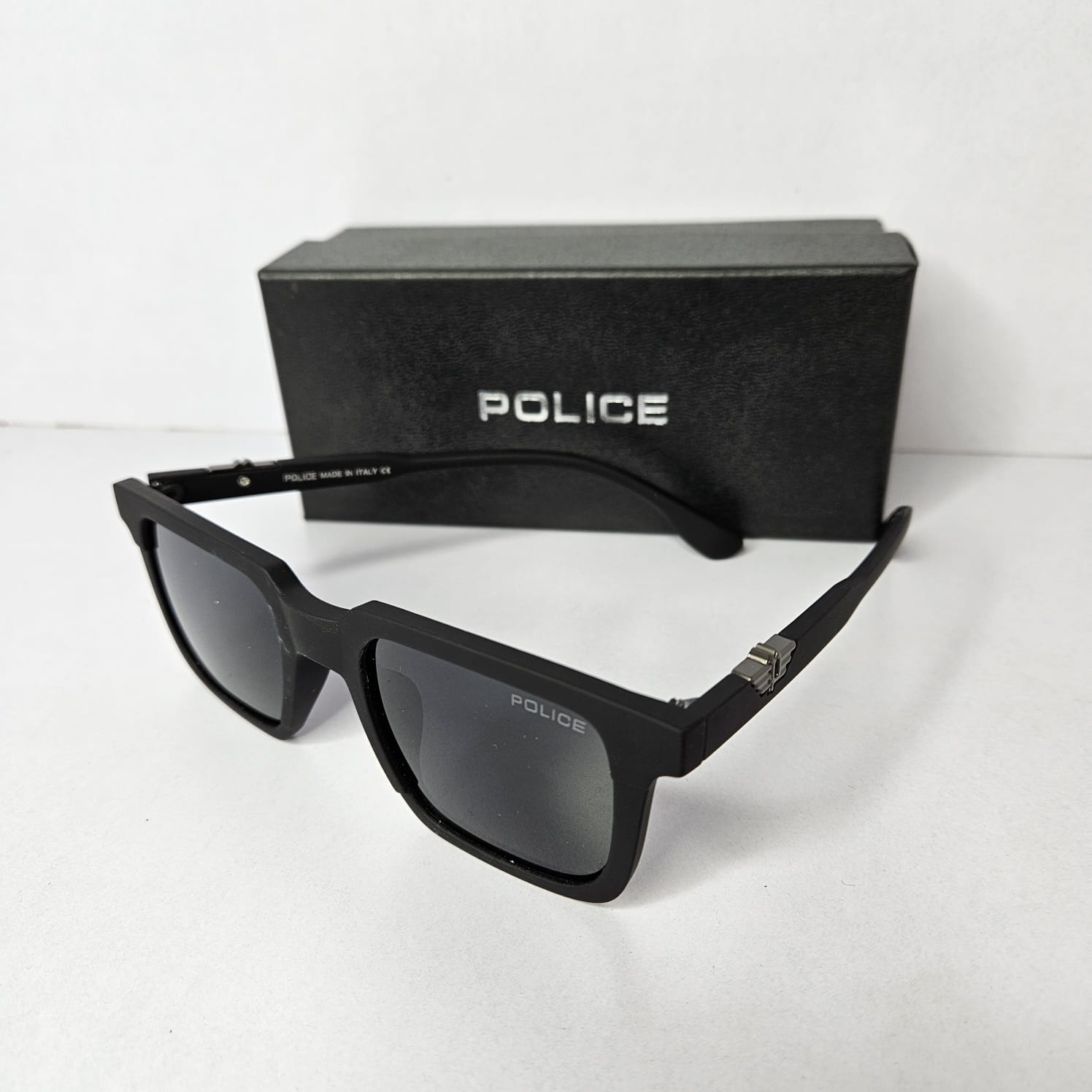 POLICE Dusk Sapphire Statement Frame Square Sunglasses