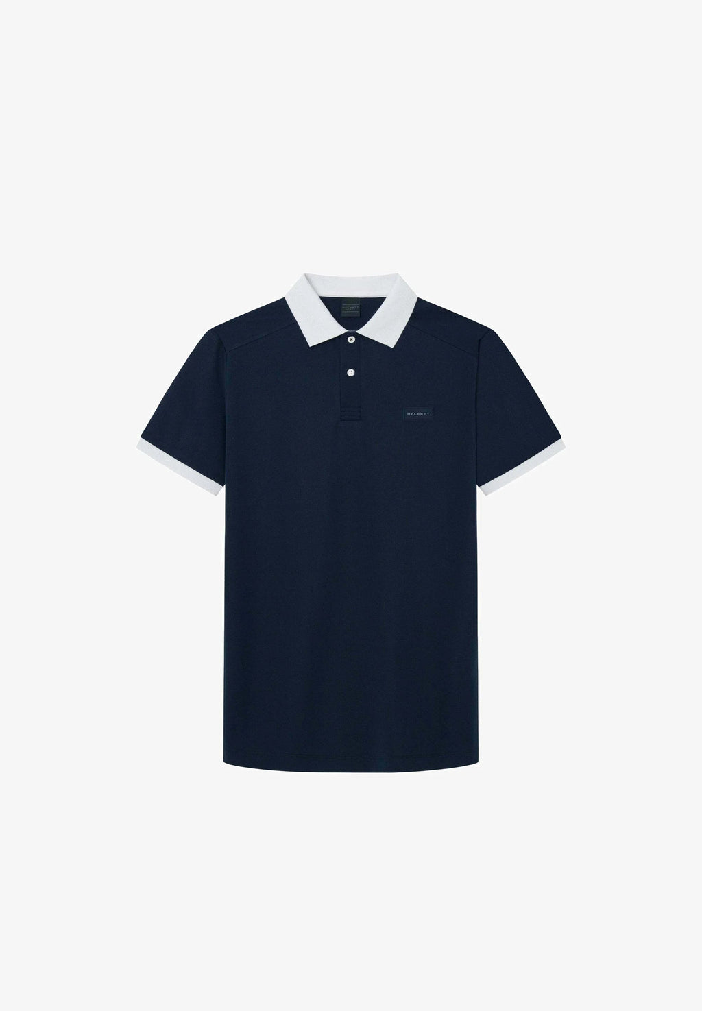 HACKETT Twilight Teal Tailored Fit Short Sleeve Piqué Polo Shirt
