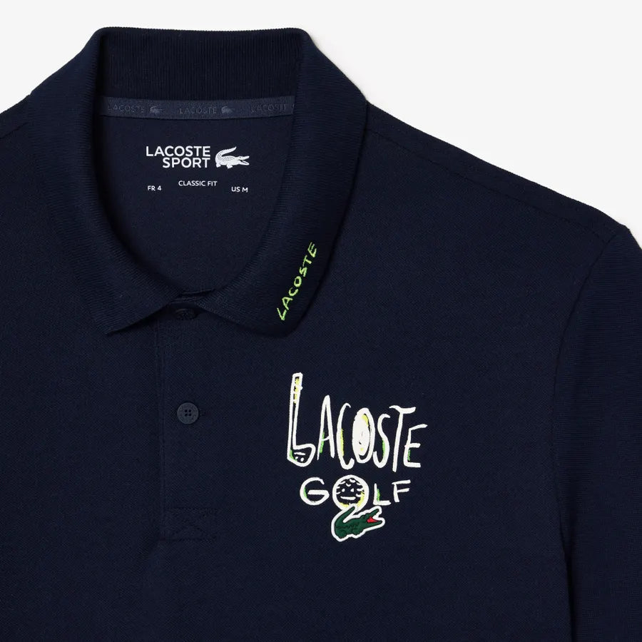 LACOSTE Oceanic Sapphire Classic Fit Short Sleeve Golf Polo