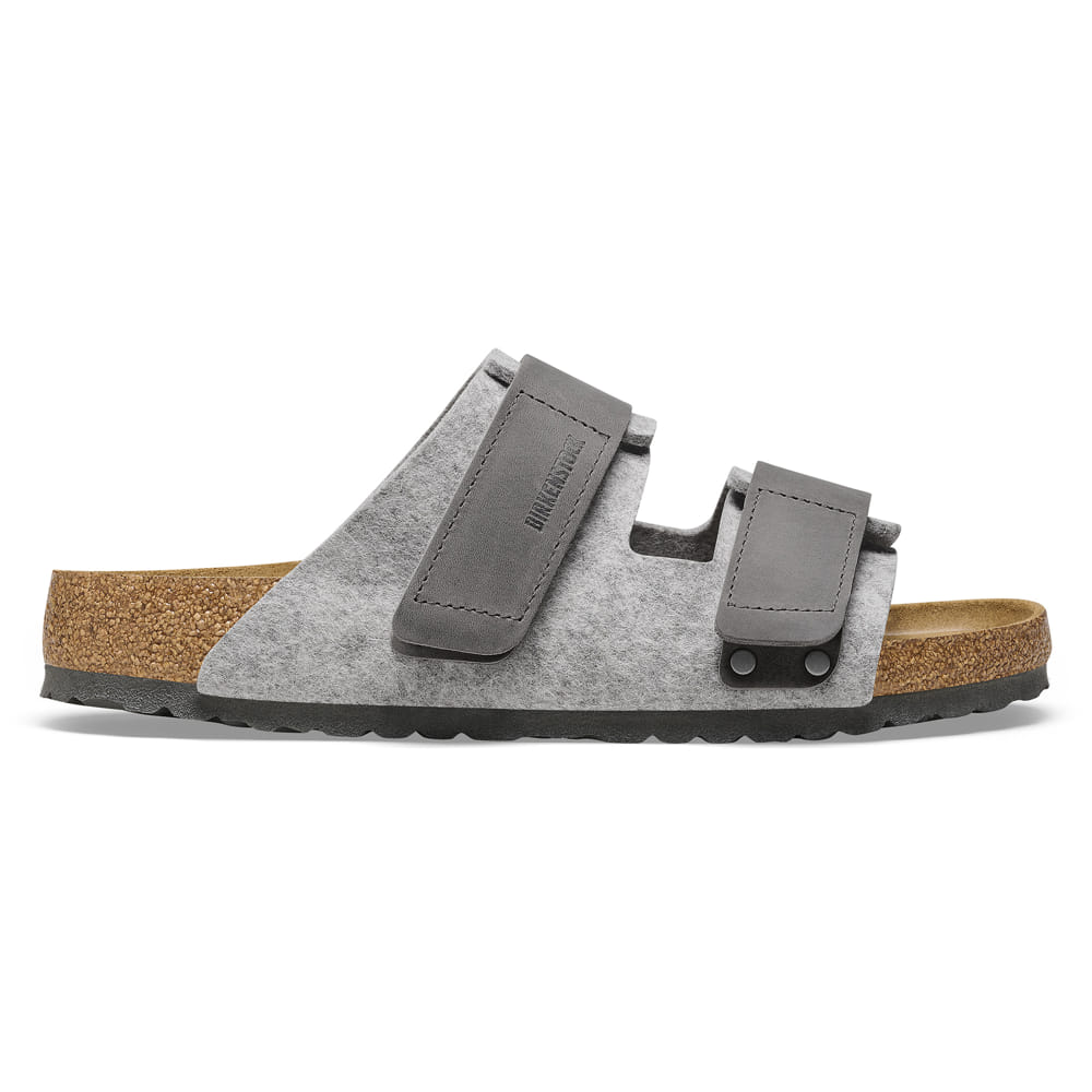 Birkenstock Arizona Felt Sandals in Grey